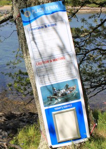 05 Place Ferry sign, Ruth on SW Coast Path