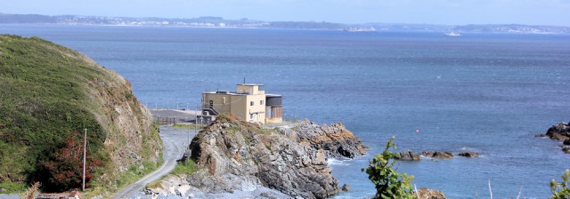 07 Porthkerris Point, looking to Falmouth, Ruth's coastal walk