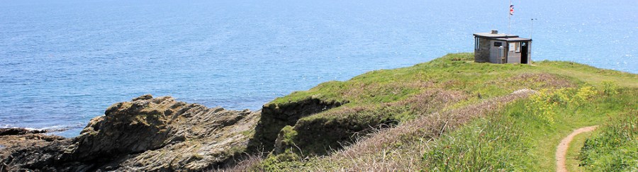 Look out station Portscatho, Ruth's coastal walk in Cornwall