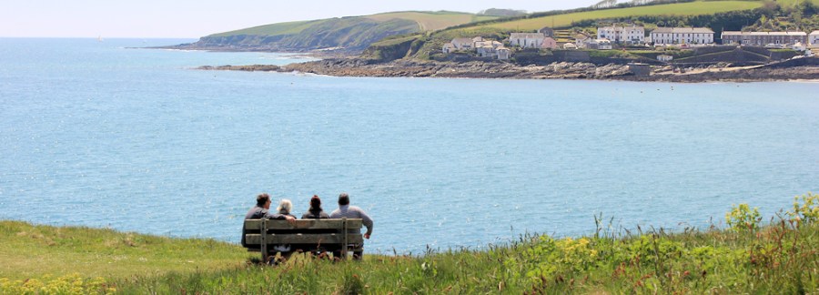overlooking Portscatho, Ruth's coast walking
