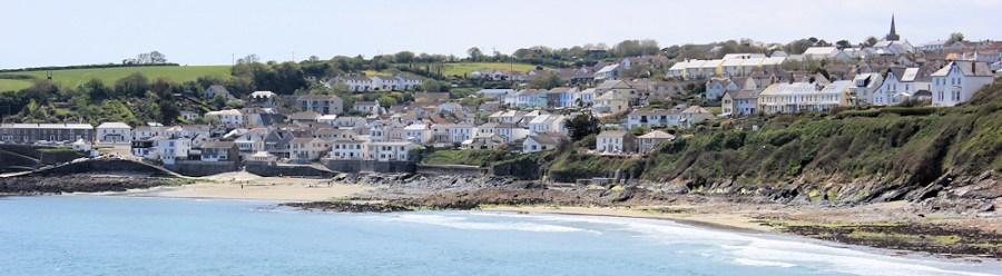 Portscatho, Ruth walking the South West Coast Path