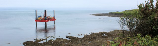 17 Fugro Seacore off Men-aver Beach, Ruth's coastal walk
