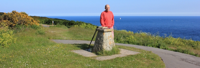 Zone Point and hubby, Ruth walking around Cornish Coast
