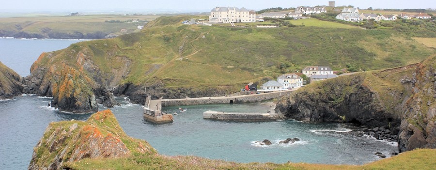 above Mullion Cove, Ruth's coastal walk along the SWCP