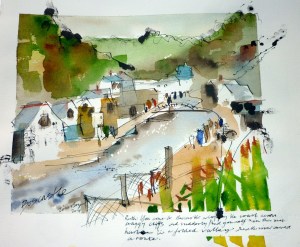 Boscastle (Tim Baynes painting for Ruth Livingstone)