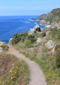 path goes over cliff, Cornwall, photograph by Ruth Livingstone