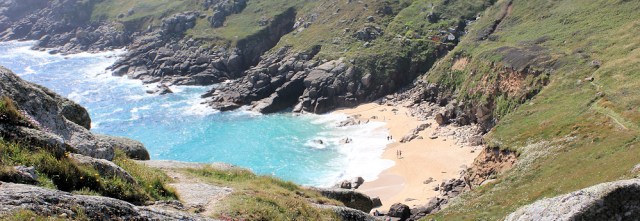 Porth Chapel beach, walking around the coast, Ruth Livingstone