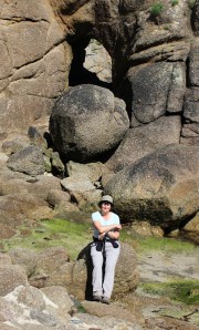Porthgwarra, Ruth walking the coastline of the UK