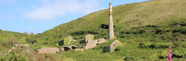 Old mining works, Ruths coastal walk, photograph