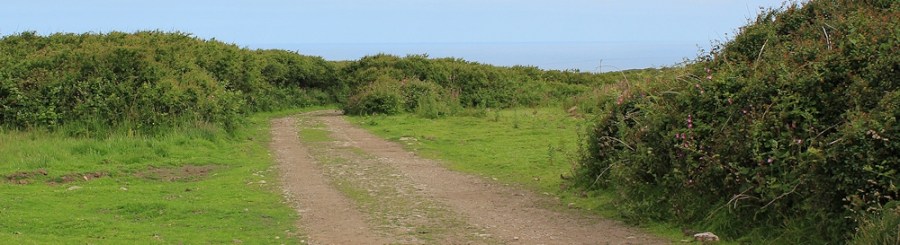 gravel track from Botallack, Ruth's coastal walk