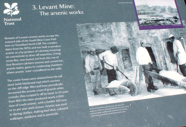 Levant Mine aresenic works, Ruth walking around Cornwall, SWCP