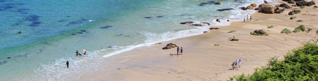 Portheras beach, Ruth on South West Coast Path, Cornwall