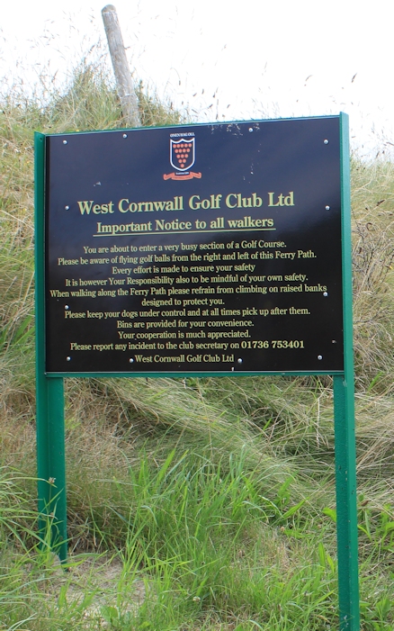 Hayle Golf Course, Ruth walks the coast