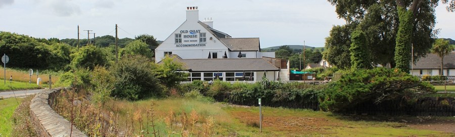 lunch at Old Quay House, Hayle, Ruth walking round the coast, Cornwall