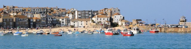 St Ives Harbour and beach, Ruth's coastal walk
