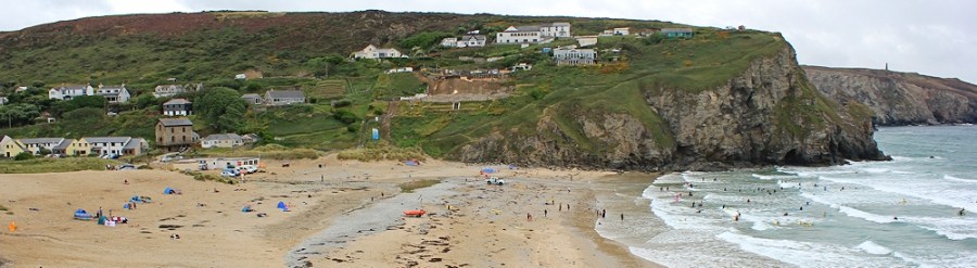 Porth Towan beach, Ruth's coastal walk