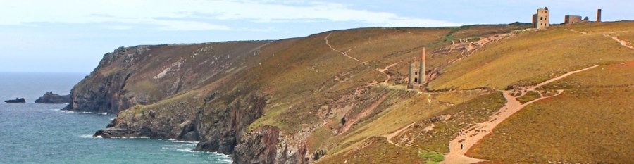 Industrial ruins, looking towards Tubby's Head, Ruth's coast walk