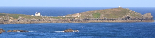 Towan Head, Newquay, Ruth on her coastal walk