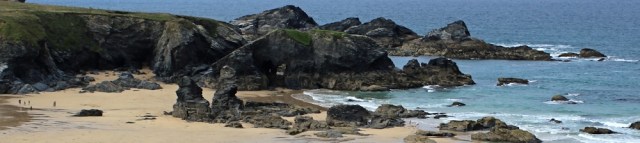 Porthcothan rocks, Ruth walking around the coast of the UK, Cornwall