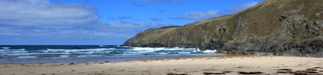 end of Perran Beach, Ligger Point, Ruth's coastal walk