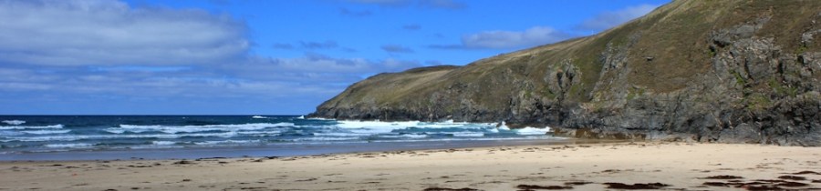 end of Perran Beach, Ligger Point, Ruth's coastal walk