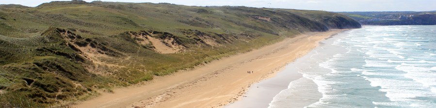 last look along Perran Beach, Ruth's coast walking