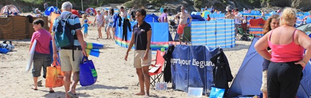 Lifeguard, Treyarnon Bay, Ruth's coastal walk, Cornwall