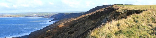 Widemouth Sand, Ruth walking the coast, Cornwall