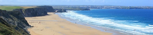 looking back to Newquay, Ruth's coastal walk