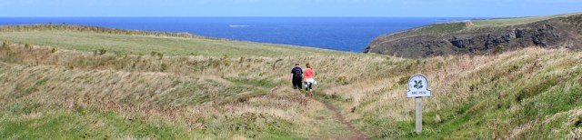  Bre-Pen National Trust, Ruth on her coastal walk in Cornwall