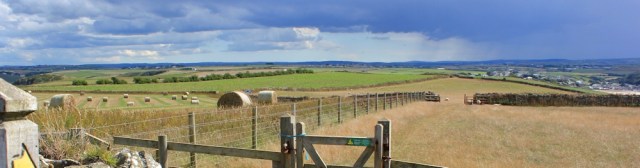 rain storm over Padstow, Ruth's coastal walking