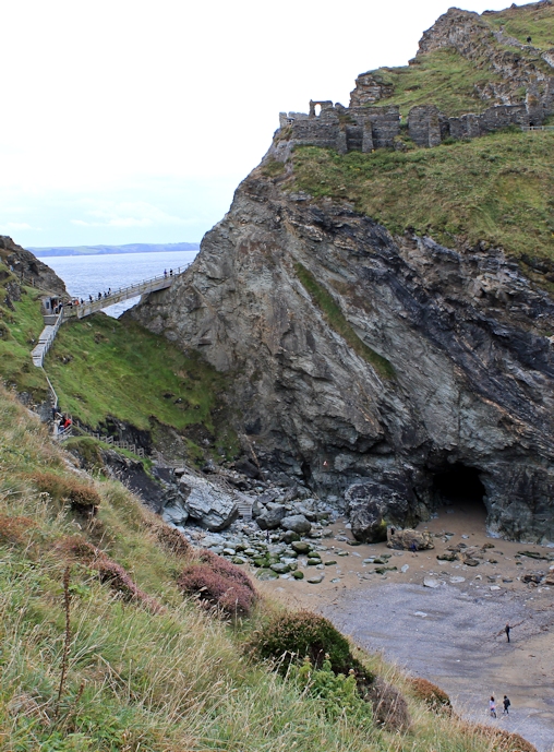 looking down on Tintagel Haven, Ruth's coastal walk in Cornwall