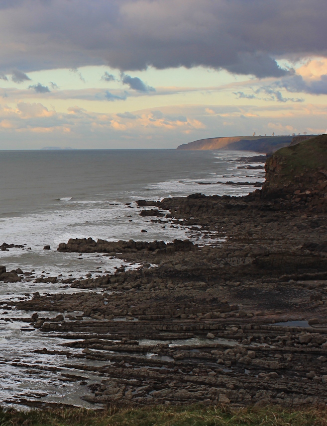 looking up the coast, past Bude, Ruth's coast walk