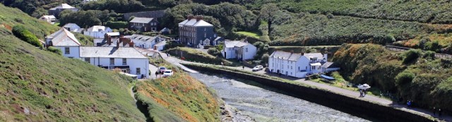 Boscastle, Ruth walking around the coastline of the UK