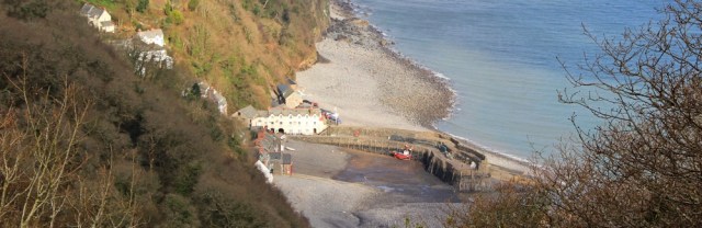 Hobby Drive, looking down at Clovelly, Ruth's coast walking