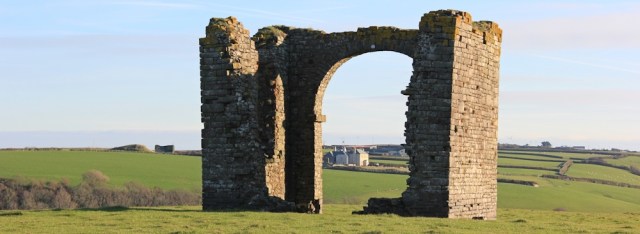06 Warren Cliff and ruin, Ruth's coastal walk, Hartland