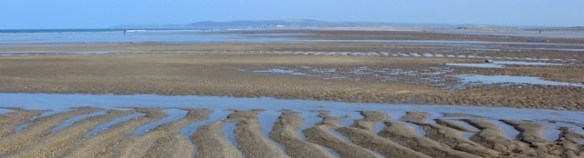  sand waves, Westward Ho, Ruth walking the SWCP, Devon