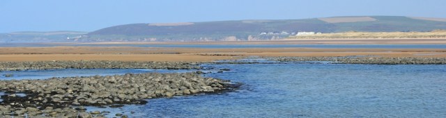 looking over estuary to Saunton Sands, Braunton Burrows, Ruth's coastal walking