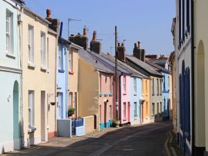 Appledore, coloured houses, Ruth's coast walk, SWCP