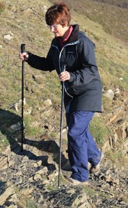 21b Ruth walking in Cornwall, South West Coast Path
