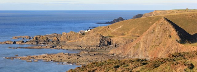 25 St Catherine's Tor and Hartland Quay, Ruth on her coastal walk, SWCP