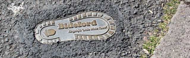 follow the footsteps through Bideford, Ruth on the SWCP