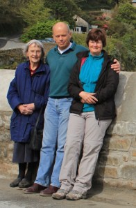  John, his mum, Ruth, Lee Bay, South West Coast Path