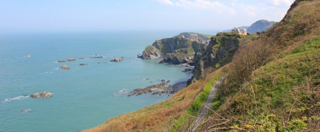 Torrs Park, Seven Hills, Ruth walking the coast to Ilfracombe