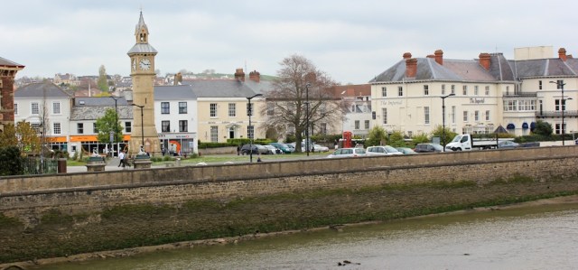 Barnstaple from Long Bridge, Ruth's coastal walk, Devon