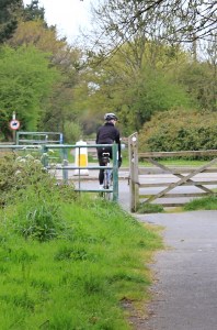 Chivenor, Ruth walking round the coast, Devon