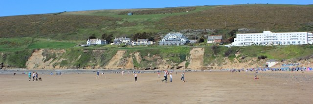 approaching Saunton, Ruth, Coastal Walker