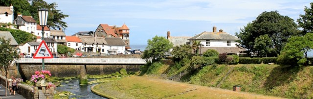 Lynmouth, Ruth on her coastal walk around the UK, Devon
