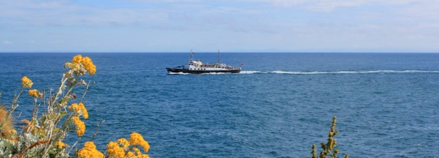 ferry ship, Ilfracombe, Ruth walking the coast