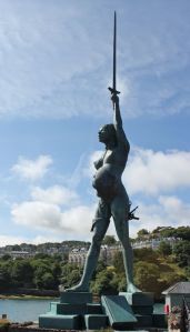 Pregnant statue, Ruth in Ilfracombe